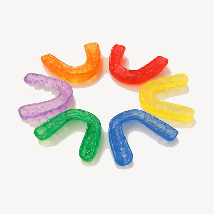 Custom mouldable dental multicolour nightguard for teeth grinding